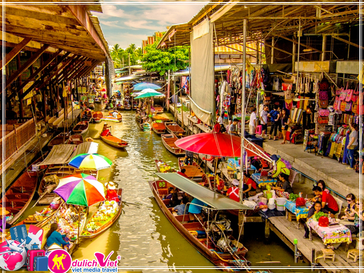 Du Lịch Thái Lan 5 ngày 4 đêm giá tốt đi chợ nổi Damnoen Saduak
